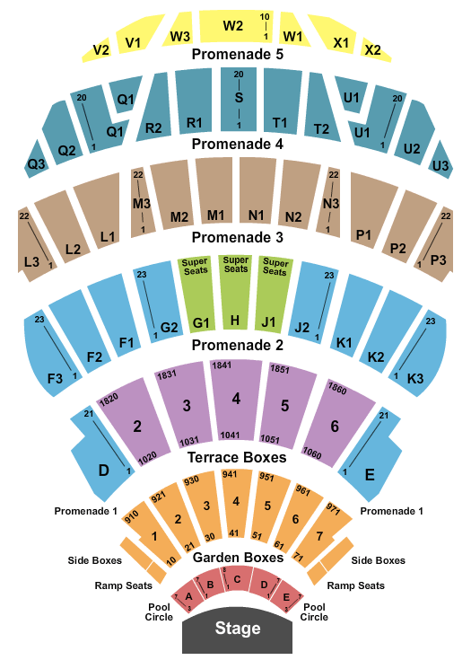 Hollywood Bowl Joni Jam Seating Chart